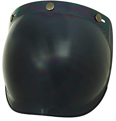 FK VISORS Visiera Vintage Bubble a 3 Bottoni, fumè Scuro