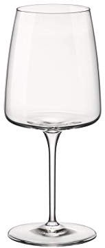 Bormioli Rocco ‘Planeo Rosso’ Red Wine Glasses Set of 4 (55.5cl) – Modern Square Wine Glasses – Premium Star Glass/Dishwasher Safe – Luxury Glassware: Wine-Tasting Glasses