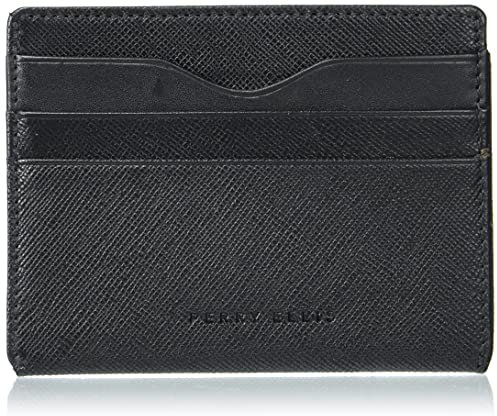 Perry Ellis Herren Portfolio Card Case Id Wallet Geldbörse, Schwarz, Einheitsgröße