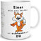 TRIOSK Tasse Fuchs mit Spruch lustig Schlaufuchs Geschenk Spaßtasse für schlaue Männer Frauen Freunde Schlaumeier Arbeit Büro Kollegen