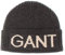 GANT Unisex Mütze Beanie Logo, Größe:One Size, Farbe:CharcoalMelange(90)