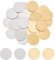 UNICRAFTALE 24Pcs 2 Farben Runde Metallrohlinge Anhänger 304 Edelstahl Blanko Stempel Anhänger 20mm Stanzen Blanko Tags Charms Hundemarke Haustier ID Tags Für Ohrringe Halskette Schmuckherstellung