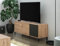 CAESAROO Mobile soggiorno porta Tv 130 cm Rovere nordico e Grigio antracite con 2 ante e 2 cassetti - Rovere e Grigio