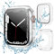 owlhold Cover Apple Watch Series 6/ SE/ 5/4 44mm Impermeabile, 360° Case con Pellicola Protezione Schermo Vetro Temperato, IP68 fronte retro Custodia per Apple Watch Series 6 /SE /5/4 44 mm-Clear