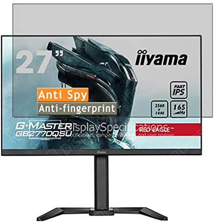 Vaxson Anti Spy Schutzfolie, kompatibel mit Iiyama G-Master GB2770QSU-B5 27 Monitor, Displayschutzfolie Privatsphäre Schützen Bildschirmschutz [nicht gehärtetem Glas ]