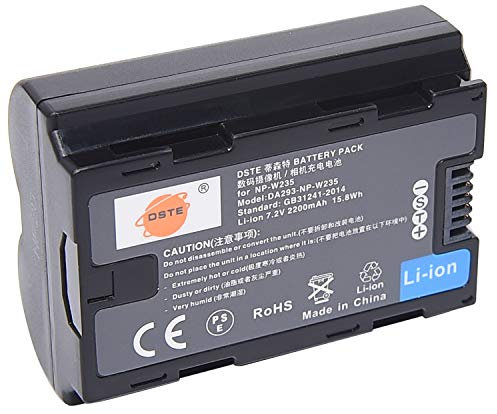 NP-W235 DSTE DE 7.2V Ersatz Batterie Akku Kompatibel für Fuji XT4 X-H2 X-H2S