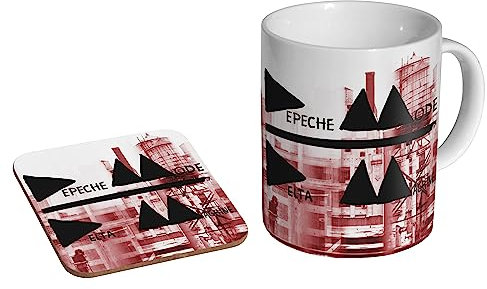 glades Depeche Mode Delta Machine – Keramik Kaffeetasse + Untersetzer Geschenkset