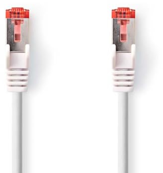 Nedis Cat 6a Kabel | S/FTP | RJ45 Stecker | RJ45 Stecker | 1.50 m | Rund | LSZH | Weiss | Box