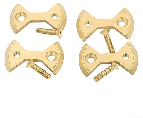 Titanlegierung Ultraleicht Fahrrad Pedal Platte Bogen Für SpeedPlay für Zero, Rennrad Pedal Cleat, Set Von 4 Ersatz Zubehör Mit Schrauben, Golden