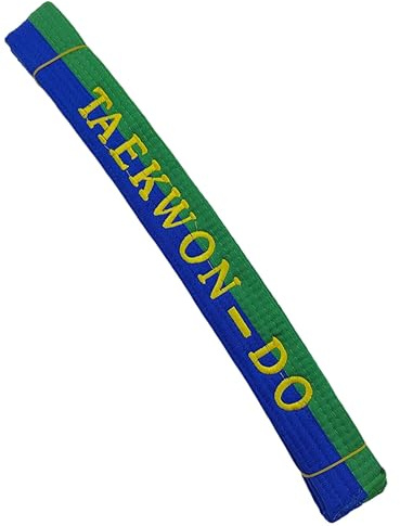 Taekwondo-Gürtel, Karate, Taku, Kampfsport, grün-blau, 280 cm breit, 4 cm breit, 7,1 cm, 白色, 2.8米