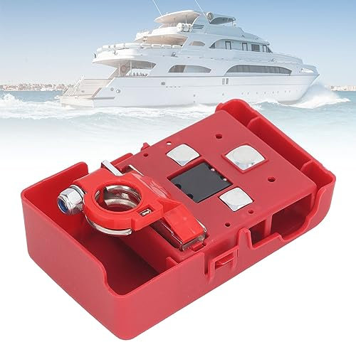 Car Battery Fuse Terminal, Battery Distribution Terminal Fuse Block Clamp Quick Release Connectors, For 4Wds Marine Waterproof Battery Fuse Holder M8 M5 Stud 32V 400A