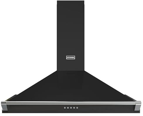Stoves Richmond 110PYR Pyramid 100cm Chimney Cooker Hood - Black