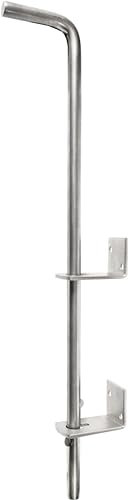 Connex Bodenschieber-Ø 15 x 500 mm-Edelstahl rostfrei/Torfixierung/Toranker/Bodenstab/Torstange / HVRJ20068, Blauverzinkt