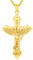 Erzengel Michael Halskette 925 Sterling Silber Kreuz Anhänger vergoldet Herren Halskette Michaels Religiöser Amulett Schmuck Herren Damen Geschenke Ketten aus rostfreiem Stahl