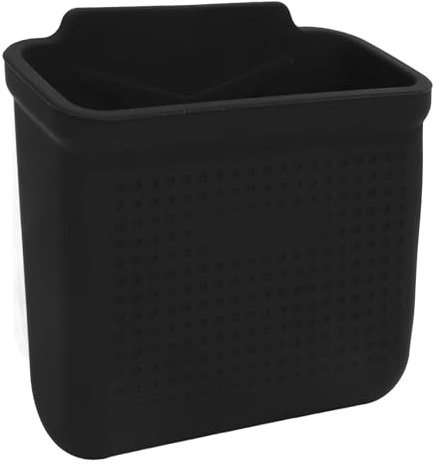 Auto-Seitentaschen-Organizer, Stabil, Mehrzweck, Verbesserter Komfort, Silikon, Leicht Erreichbare Konsolen-Handytasche für Modell 3 Y, Beflockte Oberfläche (BLACK)