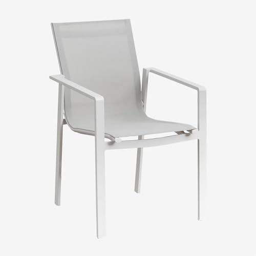 SKLUM Packen Sie 2 Aluminium-Gartenstühle Eika -