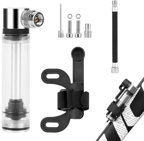 Reise-Reifenpumpe, kleine Fahrradreifenpumpe, langlebige Fahrradpumpe, hocheffiziente Fahrradpumpe mit Rahmen aus Aluminiumlegierung