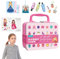 Poking Art Toys,Dot It Sticker Art,Puncture Painting Set Princess Dress Up Toys - Stocher-Spaß-Set, Prinzessinnen-Spielzeug für besondere Tage, Mädchen, Bilderrahmen, Türen
