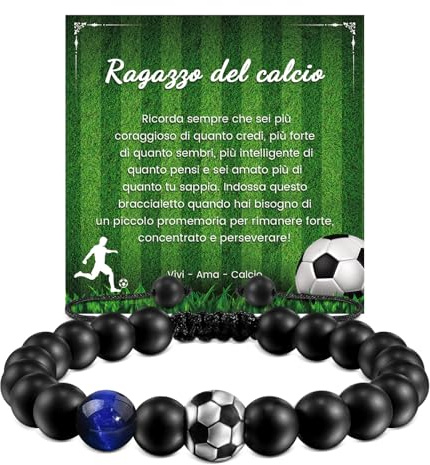 CheersLife Fußball Armband für Jungen, Fußball Geschenk für Geburtstage IT1