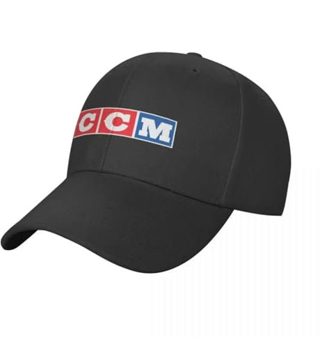 CWCMZDH Baseballmützen Baseball Kappe CCM Retro Eishockey Logo 2 Baseball Cap Westernmütze Cosplay Luxus Herrenmütze Snapback Mütze Luxus Damen Herren
