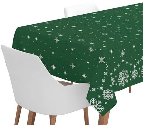 OH YEAH 1 rouleau de nappe verte de Noël Estella - 1,20 x 5 m - Hiver vert - Décoration de Noël - Nappe en papier - Motif unique