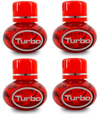 4x Nachfüller á 150ml Lufterfrischer kompatibel mit Poppy Turbo kompatibel mit All Ride 600ml - 4 Stück (Kirsche)