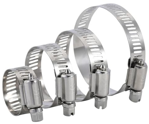 Hose Clamps Kit (6-51mm) - Heavy Duty Stainless Steel for Washing Machines, Cars & Irrigation Systems,450,550mm