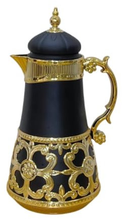 Gralara Café thermique Carafe 1L pour boissons chaudes, Noir