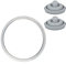 tiyiyok Junta de Silicona de 22cm, Goma Olla Express Universal con 2 Válvulas de Seguridad, Compatible con WMF, Silit, Fissler, Sellado Hermético y Resistente al Calor