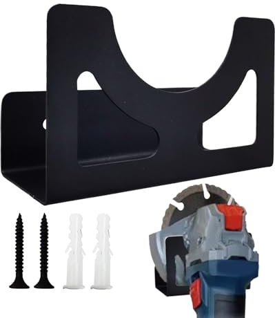 Manolyee Angle Grinder Wall Holder - Wall Mount Angle Grinder Holder,Multi-Functional Iron Rack Tight Fit Organizer for Polishing Machine Electric Tools Sander Drills