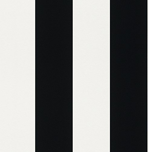 Rasch – 286694 Wallpaper with Stripes – Stripe – Black/White – Just Me.