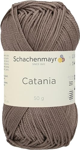 Schachenmayr 9801210-00161 Handstrickgarn, 100% Baumwolle, teddy, 11,5 x 5,2 x 6 cm, 50