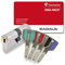 Vachette Radialis – Cylindre de Serrure Débrayable 32,5x42,5 mm pour Porte Extérieure/Entrée | Très Haute Sécurité, 4 Clés Incopiables, Carte de Propriété, Inox