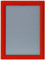 kaufdeinschild Roter A3 Klapprahmen auf Gehrung Snap Frame 25mm Plakatrahmen Posterrahmen