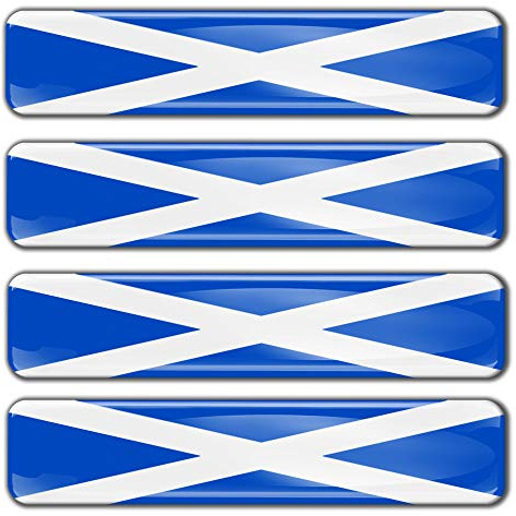 Biomar Labs Autocollant Drapeau Écosse Voiture Moto 3D Lot de 4 F 20/4ka