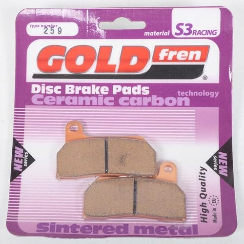 Pastiglie freno Gold Fren per moto Brembo Pinza Racing 4 pistoni 2008 AVG / XA1K480 P4 26/28