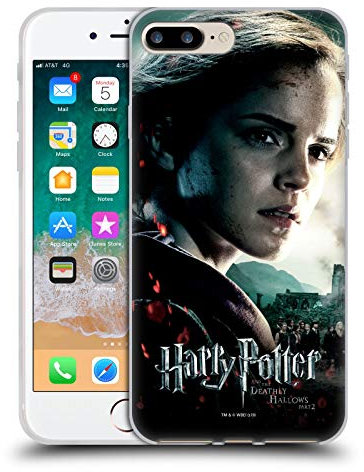 Head Case Designs Officially Licensed Harry Potter Hermione Granger Deathly Hallows VIII Gel Case [Military Grade Protection] Compatible With Apple iPhone 7 Plus/iPhone 8 Plus