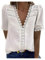 YJUU Blusenshirt Damen Weiß Tunika Stickerei Bluse Schwarz Weiß Gestreift Teenager Oberteile Sommer Hemdbluse Beige Tops Kinder Blusen Mit Gummizug Am Saum Tunika Kleid Leinen Blusenraffer
