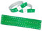iboo - 100 Bracelets Plastique Vinyle Holographique vert pour Évènements Festivals – Idéal pour la sécurité - 25 x 1,6 cm