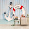 FCMBEJ Vlies Tapeten Wandtapete Anker Rettungsring 3D Wandbild Tapete Selbstklebend Wandtapete Tapete Wohnzimmer Wanddekoration Fototapete 3d Effekt Tapeten 250x175 cm (B x H)