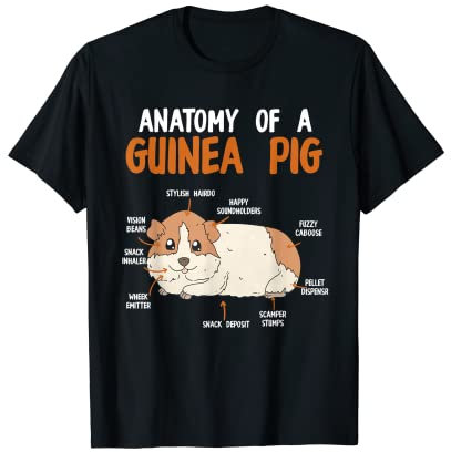 Anatomie eines Meerschwein Meerschweinchen T-Shirt
