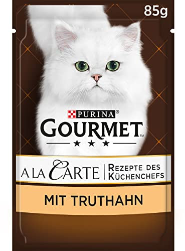 Gourmet PURINA GOURMET A la Carte Katzenfutter nass, mit Truthahn und Gemüse, 26er Pack (26 x 85g)