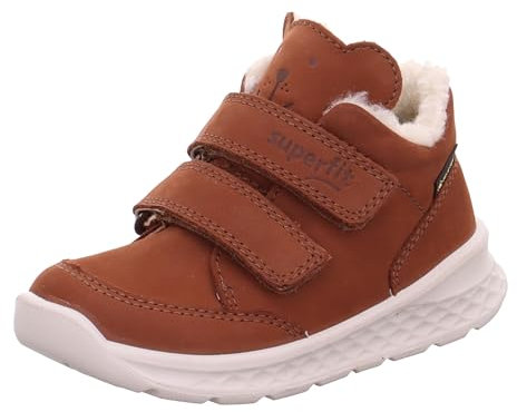 Superfit BREEZE leicht gefütterte Gore-Tex Lauflernschuhe, BRAUN 3000, 22 EU