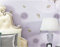 Helles Lila Vliestapete 9,5 m x 0,53 m Löwenzahn-Feder Tapete Modernes Design Pastoral Tapete für Flur Wohnzimmer Schlafzimmer Büro