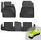 FROGUM No.77 Gummimatten Ganzjahresset von Auto Fußmatten Autofussmatten für Toyota IQ 2008-2016 | Langlebiges TPE Material