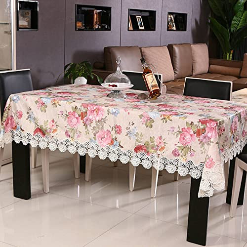 Abwaschbare Tischdecke Anthrazit Tisch Decken Kindergarten Pfingstrose Tischdecke Klein Filz Tischwäsche Landhaus Rosa Tischschutz Dekoration 130X130Cm