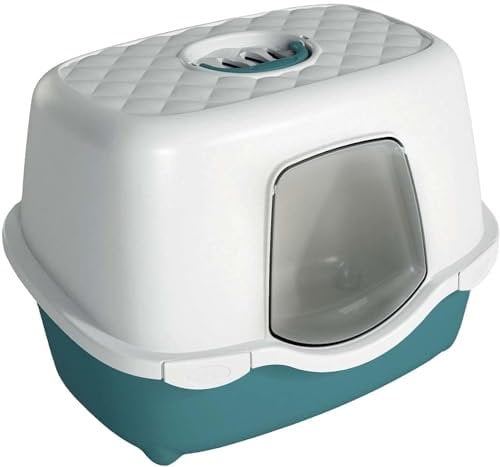Stefanplast - Maison de Toilette allongée Verte 56 x 39 x H 39 cm pour Chat