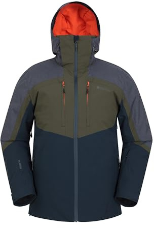 Mountain Warehouse Anton Mens Waterproof Padded Ski Jacket - Waterproof, Breathable, Taped Seams, Thermal Tested -35 °C, IsoDry - Best for Winter Skiing, Sports, Walking