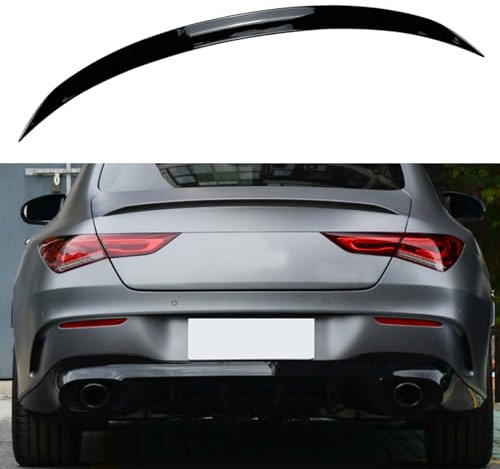 IDENUONA Schwarz Heckspoiler Lippe Flügel Für Mercedes Benz CLA Klasse C118 AMG 2020-2024