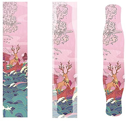 ARINAL Stunt Scooter Griffband 120 * 25cm(48X10inch) Skateboard Grip Tape Skateboard Aufkleber Bubble Free Waterproof Longboard Griptape Skateboard Grip Tape AC105 Griffband